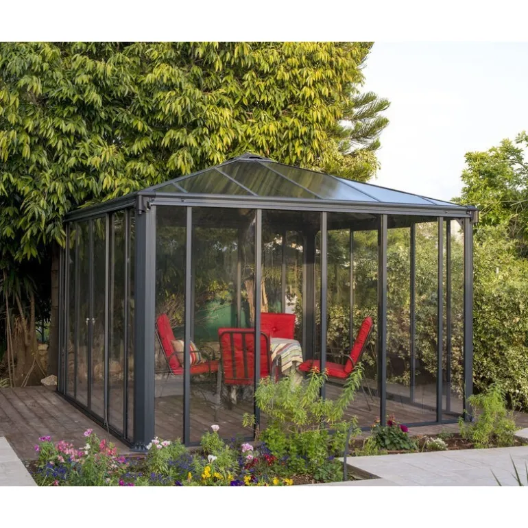 Canopia Ledro Gazebo Chiuso in Alluminio 3.6X3.6 m