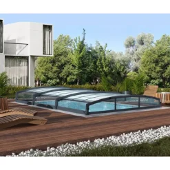 Canopia Majorca CoPertura Telescopica de Policarbonato & Alluminio Per Piscina 6X4 m