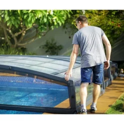 Canopia Majorca CoPertura Telescopica de Policarbonato & Alluminio Per Piscina 6X4 m