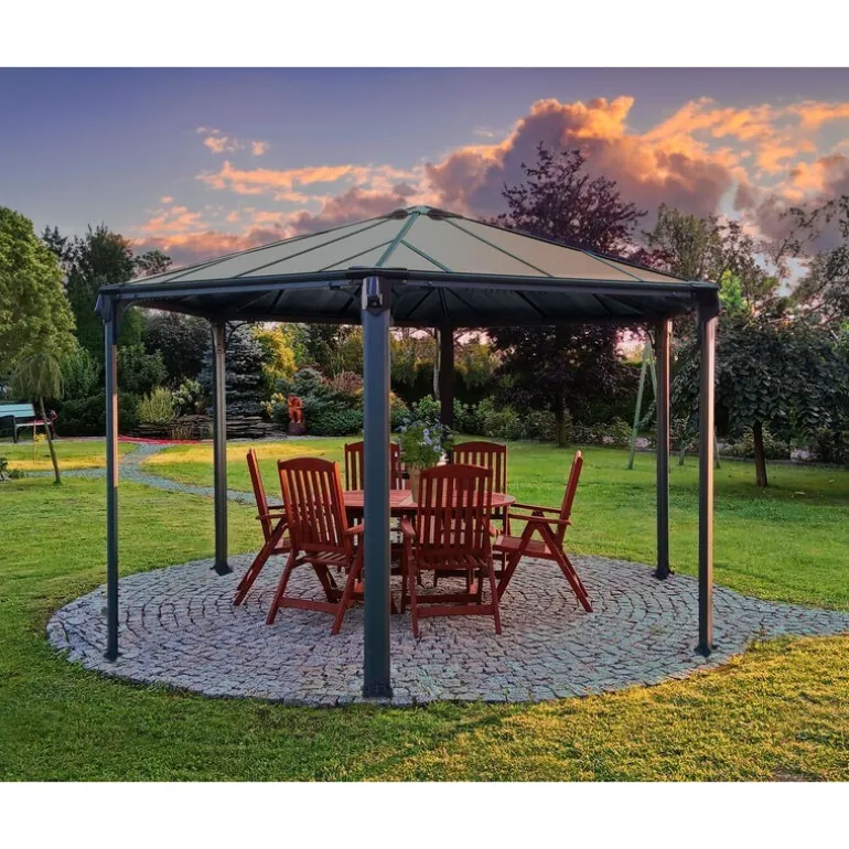 Canopia Monaco Gazebo Esagonale in Alluminio 3.6X4 m