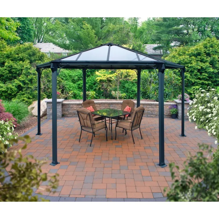 Canopia Monaco Gazebo Esagonale in Alluminio 3.6X4 m