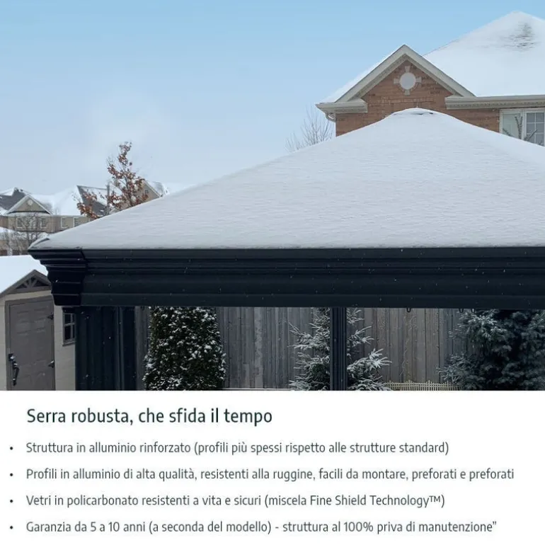 Canopia Monaco Gazebo Esagonale in Alluminio 3.6X4 m