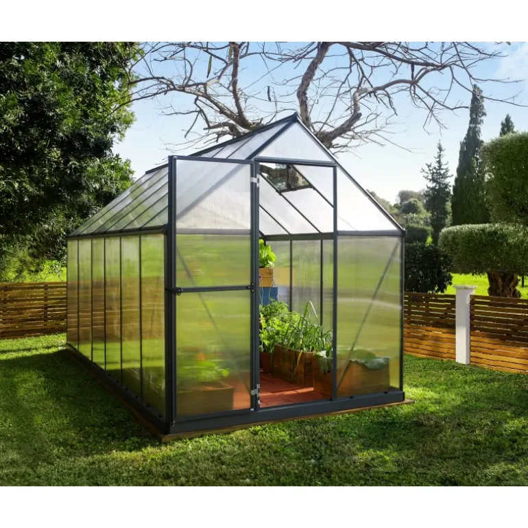 Canopia Mythos Doppio Strato Serra Da Giardino in Policarbonato 370X185X208 cm Argento