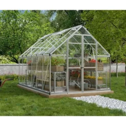 Canopia Octave Trasparente Serra Da Giardino in Policarbonato 367X244X229 cm Argento