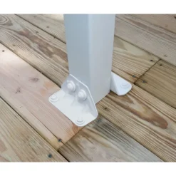 Canopia Olympia Pergola Addossata in Alluminio 3X6.2 m Bianco