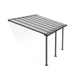 Canopia Olympia Pergola Addossata in Alluminio 3X4.3 m Grigio