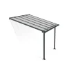 Canopia Olympia Pergola Addossata in Alluminio 3X3 m Grigio