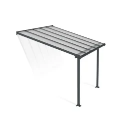 Canopia Olympia Pergola Addossata in Alluminio 3X3 m Grigio