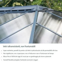 Canopia Palermo Gazebo in Alluminio 4.3X4.3 m