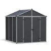 Canopia Rubicon Casetta Da Giardino in Policarbonato Ultra Resistente 229X237X235 cm Grigio Scuro