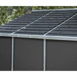 Canopia Rubicon Casetta Da Giardino in Policarbonato Ultra Resistente 452X237X235 cm Grigio Scuro