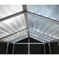 Canopia Rubicon Casetta Da Giardino in Policarbonato Ultra Resistente 229X185X217 cm Grigio Scuro