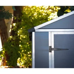 Canopia Rubicon Casetta Da Giardino in Policarbonato Ultra Resistente 303X185X217 cm Grigio Scuro