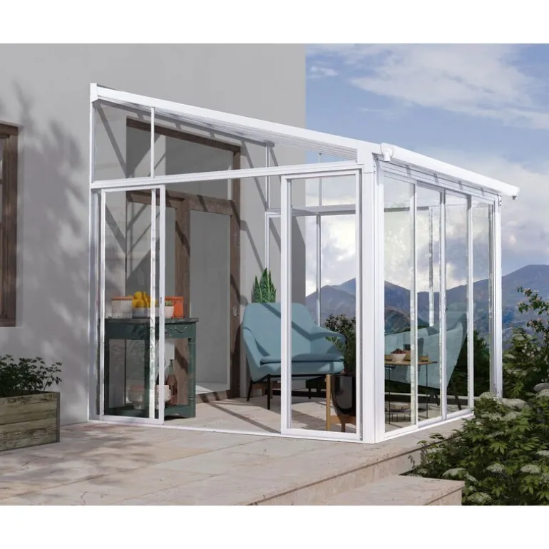 Canopia San Remo Pergola Chiusa in Alluminio 3X3 m Bianco