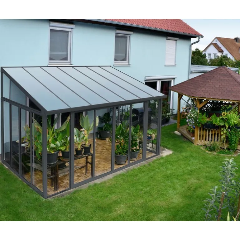 Canopia San Remo Pergola Chiusa in Alluminio 3X4.4 m Grigio