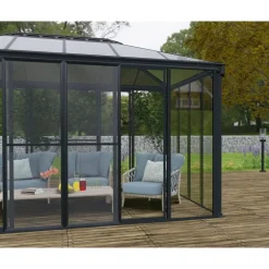 Canopia Set Di Porte a Rete Per Garda/Sanremo/Ledro Veranda Grigio