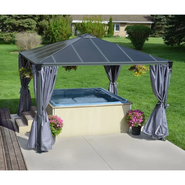 Canopia Set Di Tende Per Gazebo Palermo 4X2.2 m