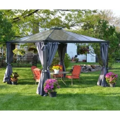 Canopia Set Di Tende Per Gazebo Martinique 4X2.2 m