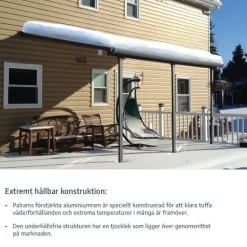 Canopia Sierra Pergola Addossata in Alluminio 3X4.3 m Grigio