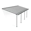 Canopia Sierra Pergola Addossata in Alluminio 3X7.4 m Grigio