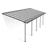 Canopia Sierra Pergola Addossata in Alluminio 3X9.2 m Grigio