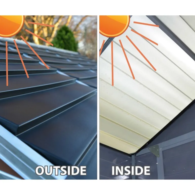 Canopia Skylight Casetta Da Giardino in Policarbonato 176X120X203 cm Grigio