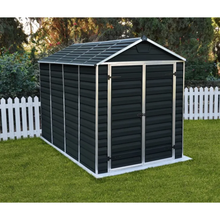 Canopia Skylight Casetta Da Giardino in Policarbonato 303X185X217 cm Grigio Scuro