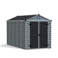 Canopia Skylight Casetta Da Giardino in Policarbonato 378X185X217 cm Grigio Deco