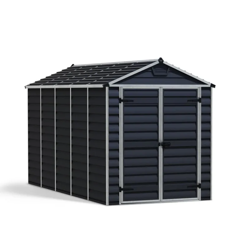 Canopia Skylight Casetta Da Giardino in Policarbonato 378X185X217 cm Grigio Scuro