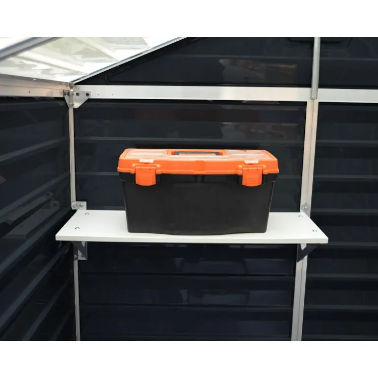 Canopia Skylight Casetta Da Giardino in Policarbonato 90X185X217 cm Grigio Scuro