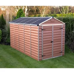 Canopia Skylight Casetta Da Giardino in Policarbonato 378X185X217 cm Ambra