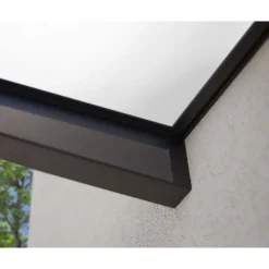 Canopia Sophia Pensilina Da Esterno 160X95 cm - Struttura Grigia Pannelli Opal Bianco