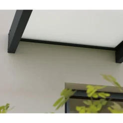 Canopia Sophia XL Pensilina Da Esterno 660X140 cm - Struttura Grigia Pannelli Opal Bianco