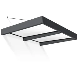 Canopia Sophia XL Pensilina Da Esterno 190X140 cm - Struttura Grigia Pannelli Opal Bianco