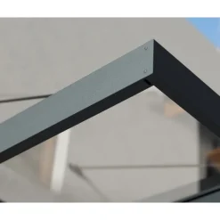 Canopia Sophia XL Pensilina Da Esterno 565X140X67 cm - Struttura Grigia Pannello Trasparente