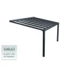 Canopia Stockholm Pergola Addossata in Alluminio di Premium 3.4X5.2 m Trasparente