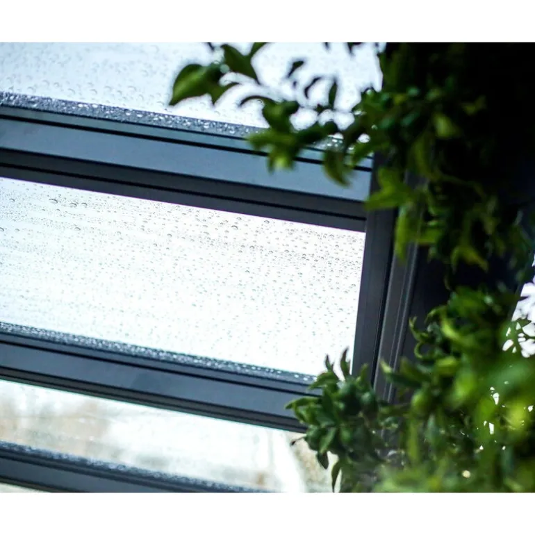 Canopia Stockholm Pergola Addossata in Alluminio di Premium 3.4X6 m Trasparente