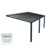 Canopia Stockholm Pergola Addossata in Alluminio di Premium 3.4X7.3 m Trasparente