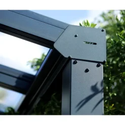 Canopia Stockholm Pergola Addossata in Alluminio di Premium 3.4X6.6 m Trasparente