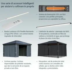 Canopia Sun Room Veranda in Policarbonato 2.7X4.5 m Bianco