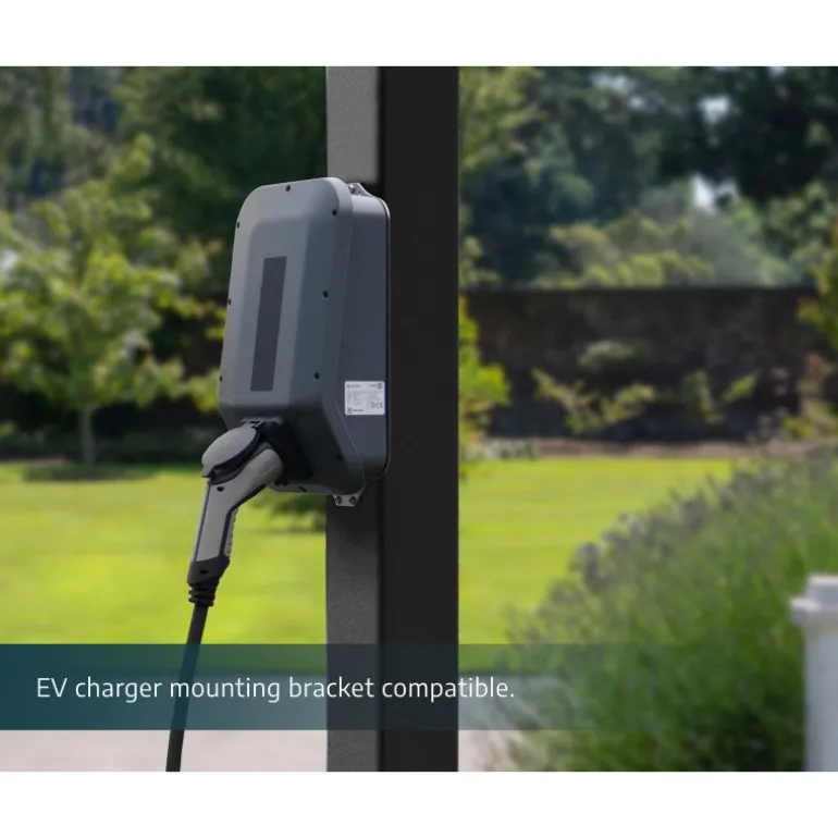 Canopia Sydney Carport Doppio Tetto Spiovente in Alluminio 6 X 6 m Nero