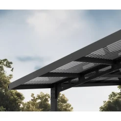Canopia Sydney Carport in Alluminio 3 X 6 m Nero