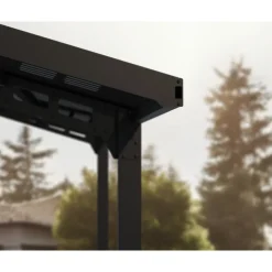 Canopia Sydney Carport in Alluminio 3 X 6 m Nero