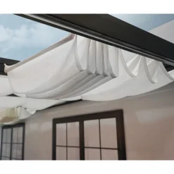 Canopia Tenda da Tetto Per la Pergola Stockholm 3.4X8 m Bianco