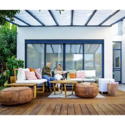 Canopia Tenda da Tetto Per la Pergola Stockholm 3.4X6.6 m Bianco