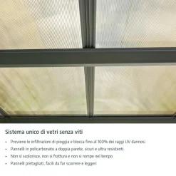 Canopia Verona Carport in Alluminio 3 X 5 m