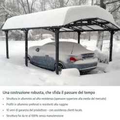 Canopia Vitoria Carport in Alluminio 3 X 5 m