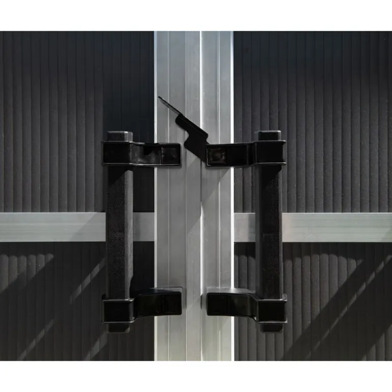 Canopia Yukon Casetta Da Giardino in Policarbonato 643X332X252 cm Grigio Pavimento Incluso