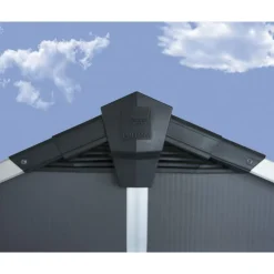 Canopia Yukon Casetta Da Giardino in Policarbonato 643X332X252 cm Grigio Pavimento Incluso