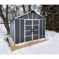 Canopia Yukon Casetta Da Giardino in Policarbonato 271X332X252 cm Grigio